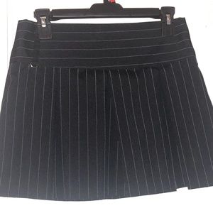 black pin stripe skirt